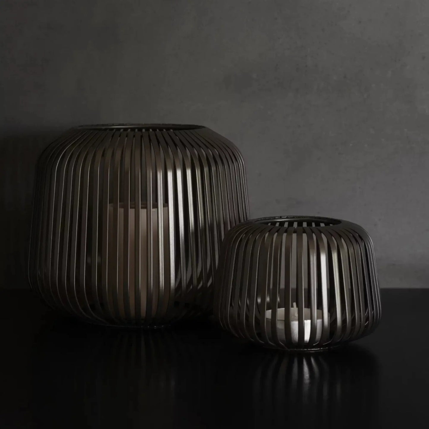 blomus Lito Lanterna Ljuslykta XS, Burned Metal
