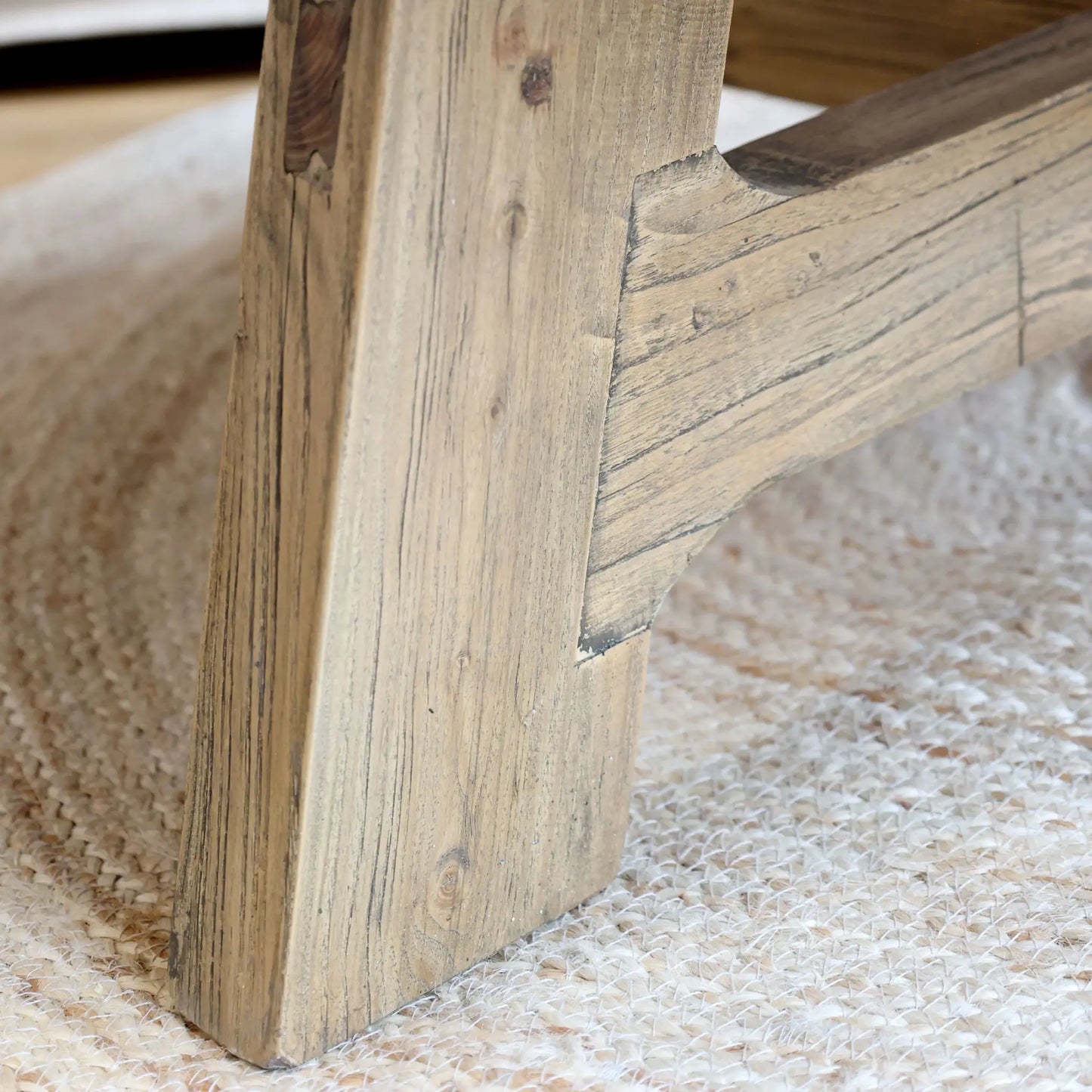 Chic Antique Soffbord Ø90 cm, Natur