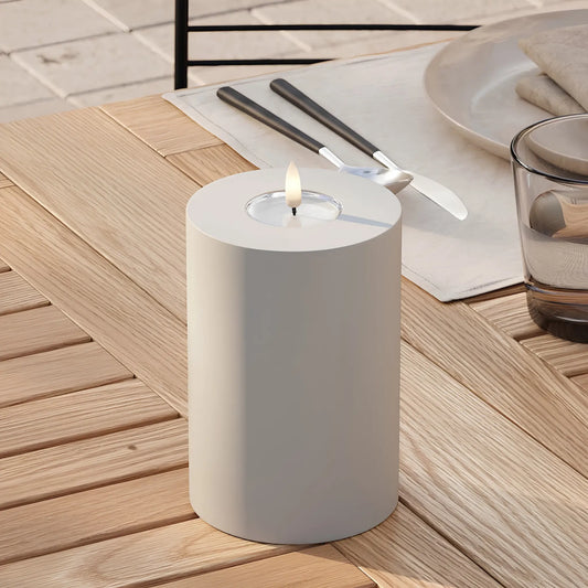 Deluxehomeart LED Blockljus Utomhus 10x15 cm, Sand