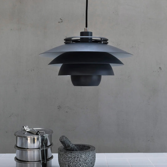 Dyberg Larsen Ejka Taklampa 38 cm, Mörkgrå