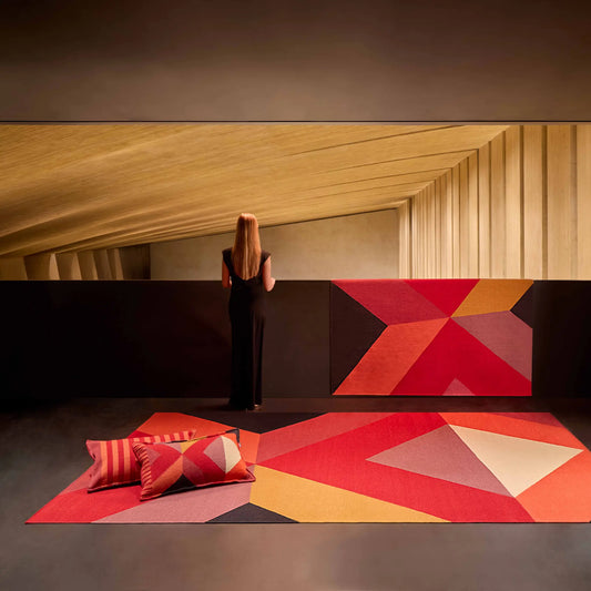 GAN Vanguardias Matta 200x300 cm, Röd