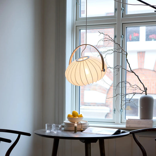 Halo Design DC Taklampa Textil Ø40 cm, Satin White
