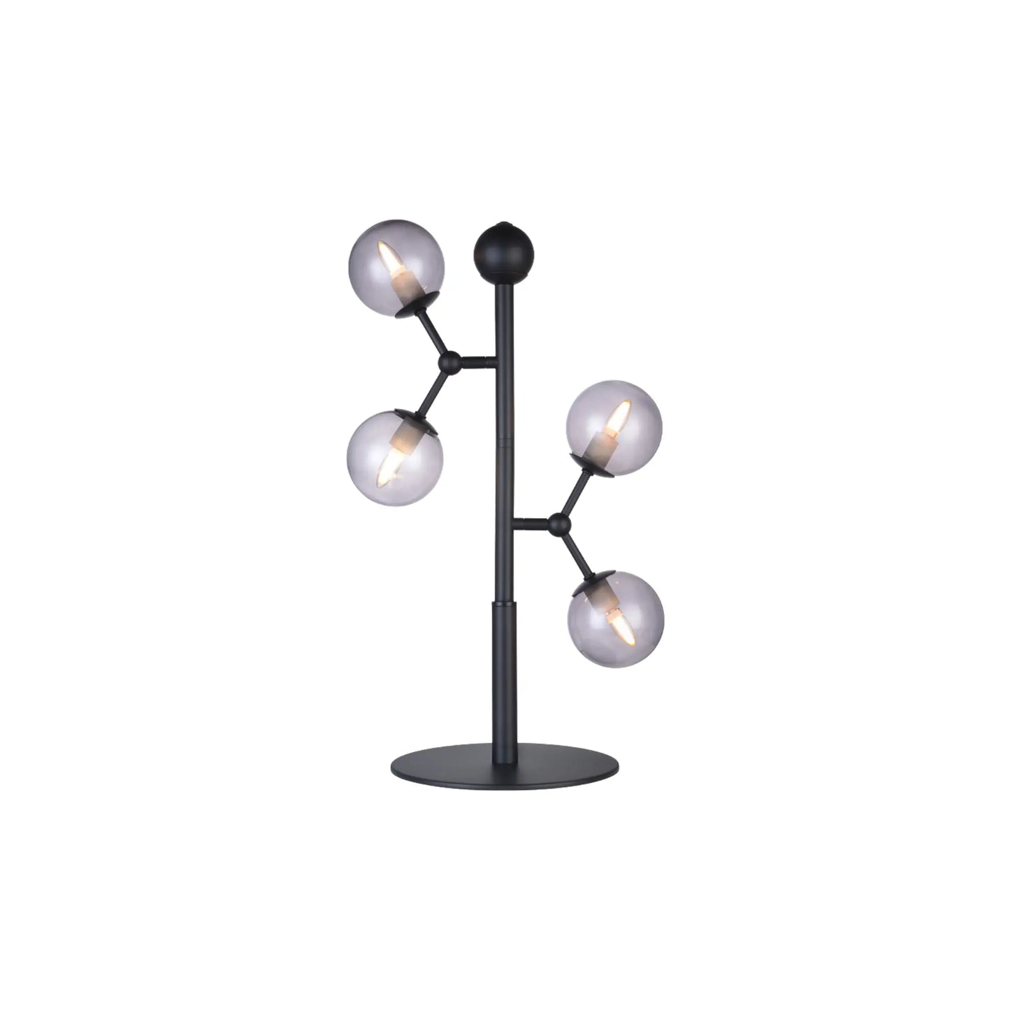 Halo Design Atom Bordslampa, Smoke/Svart