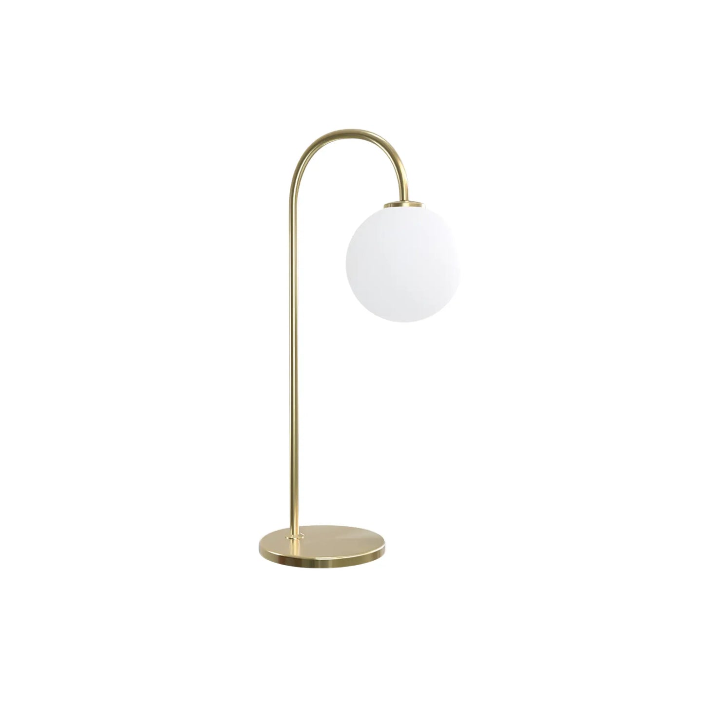 Herstal Ballon Bordslampa, Mässing/Opal glas