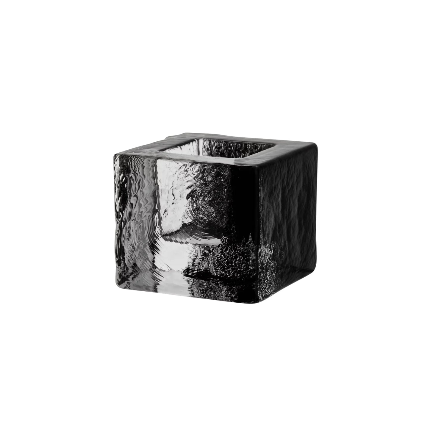 Kosta Boda Brick Ljuslykta 7,5 cm, Svart