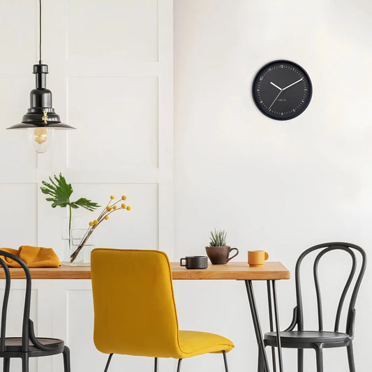 NeXtime Berlin Väggklocka Ø30 cm, Svart