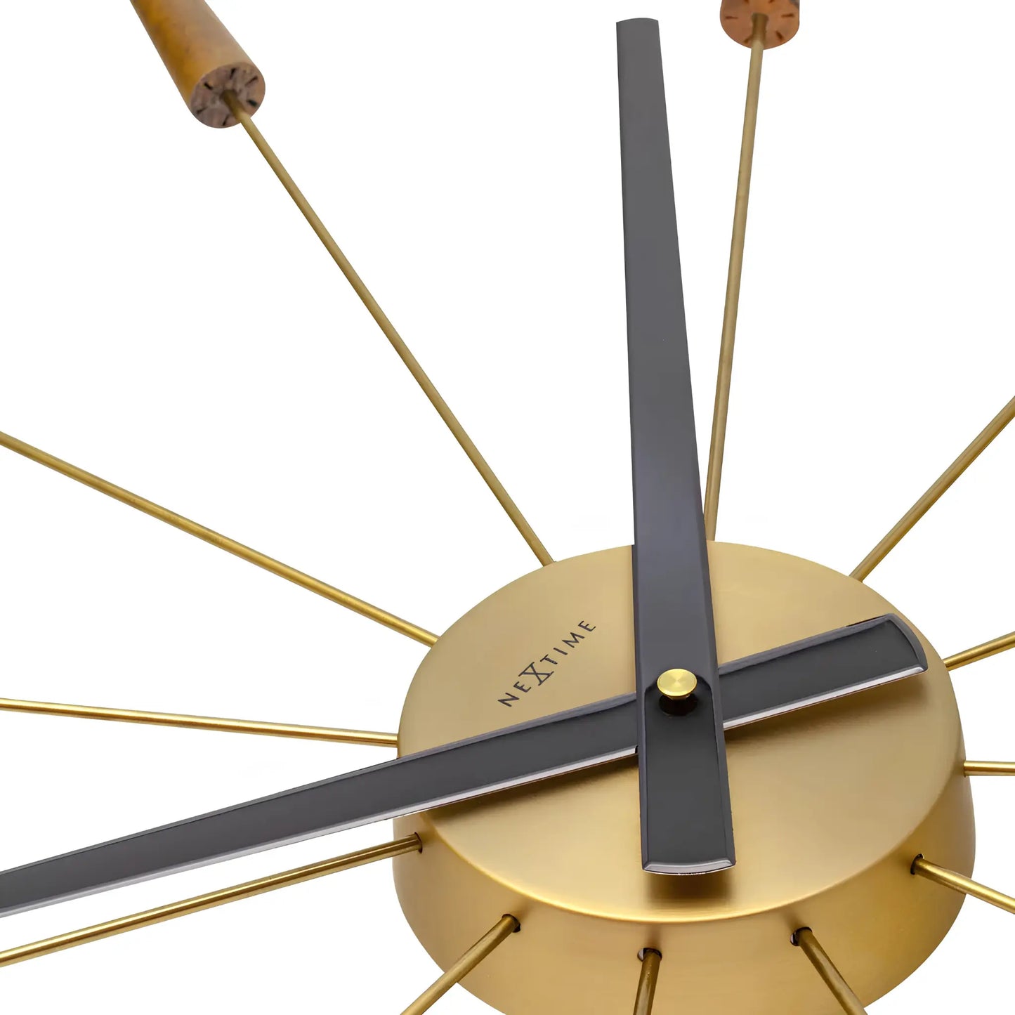 NeXtime Plug Inn Väggklocka 58 cm, Brons