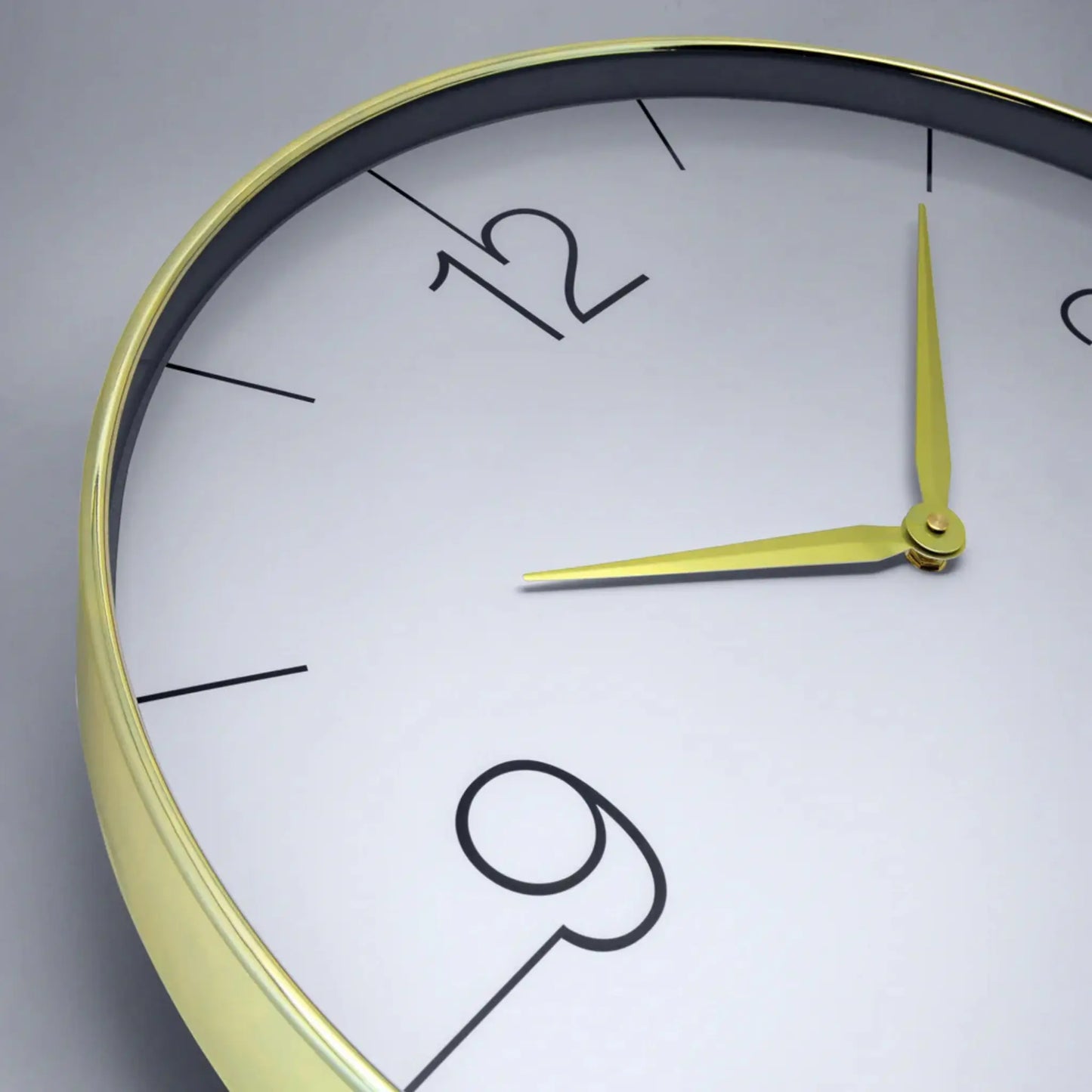 NeXtime Finesse L Nxt Väggklocka 51 cm Guld/Grå