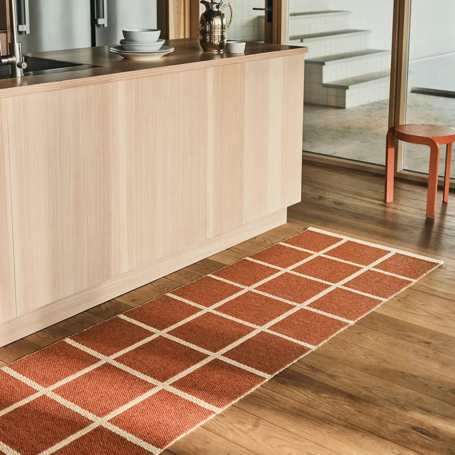 Pappelina Criss Matta 70x150 cm, Brick