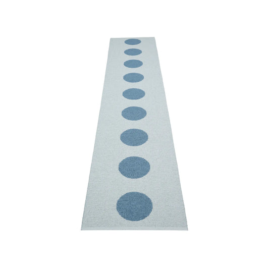 Pappelina Vera Pop Matta 70x360 cm, River Blue