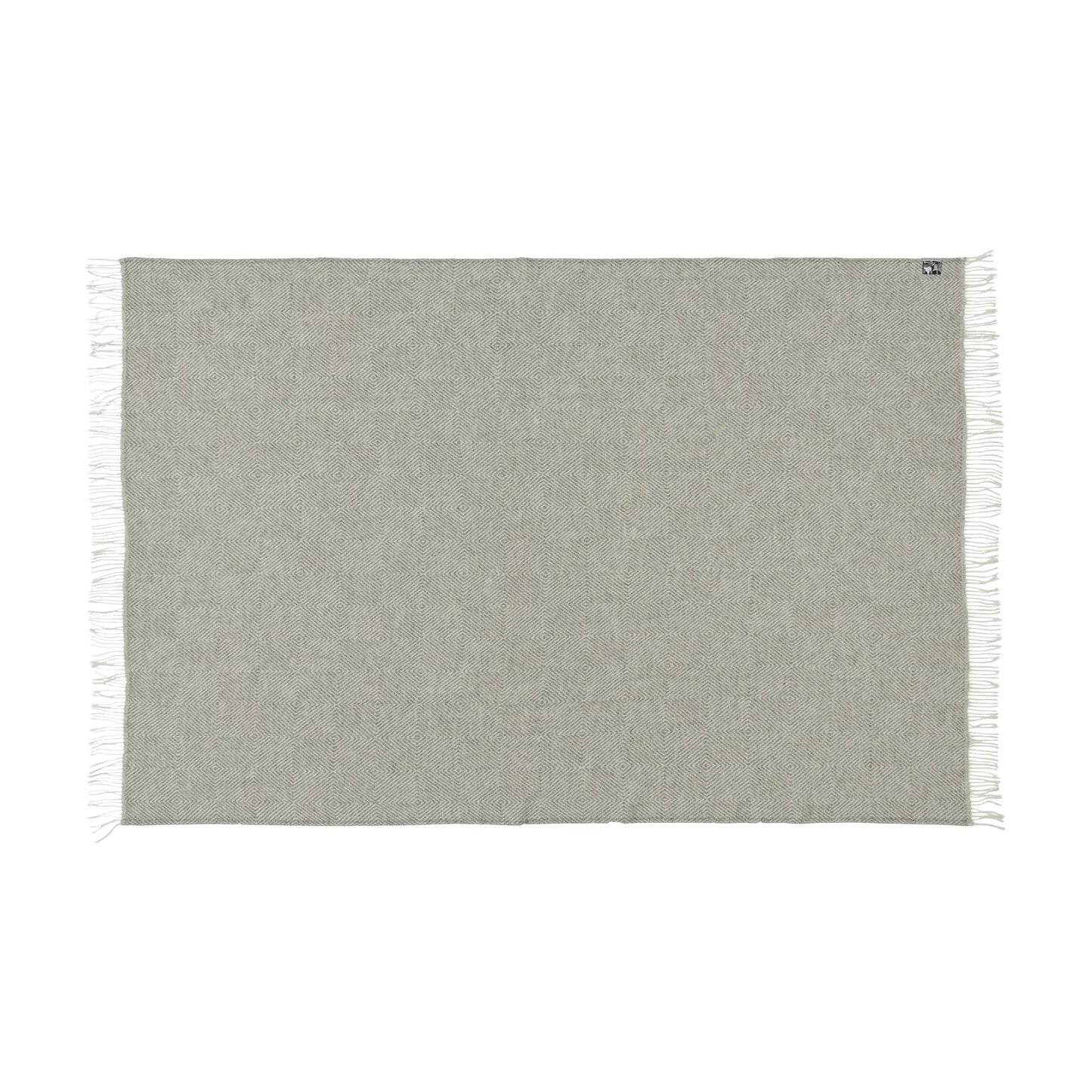 Silkeborg Uldspinderi Fanø Ullpläd 140x240 cm, Light Nordic Grey