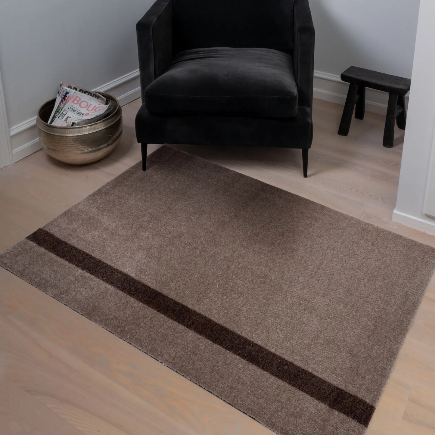 Tica Copenhagen Vertical Matta 130x90 cm, Sand/brun