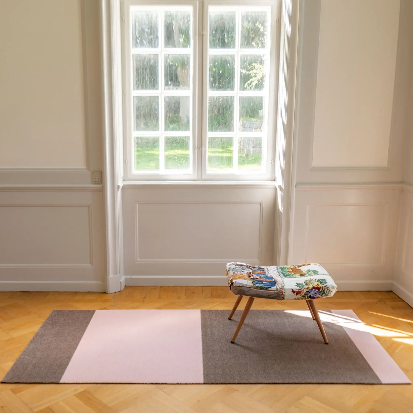 Tica Copenhagen Horizontal Matta 200x90 cm, Sand/rose