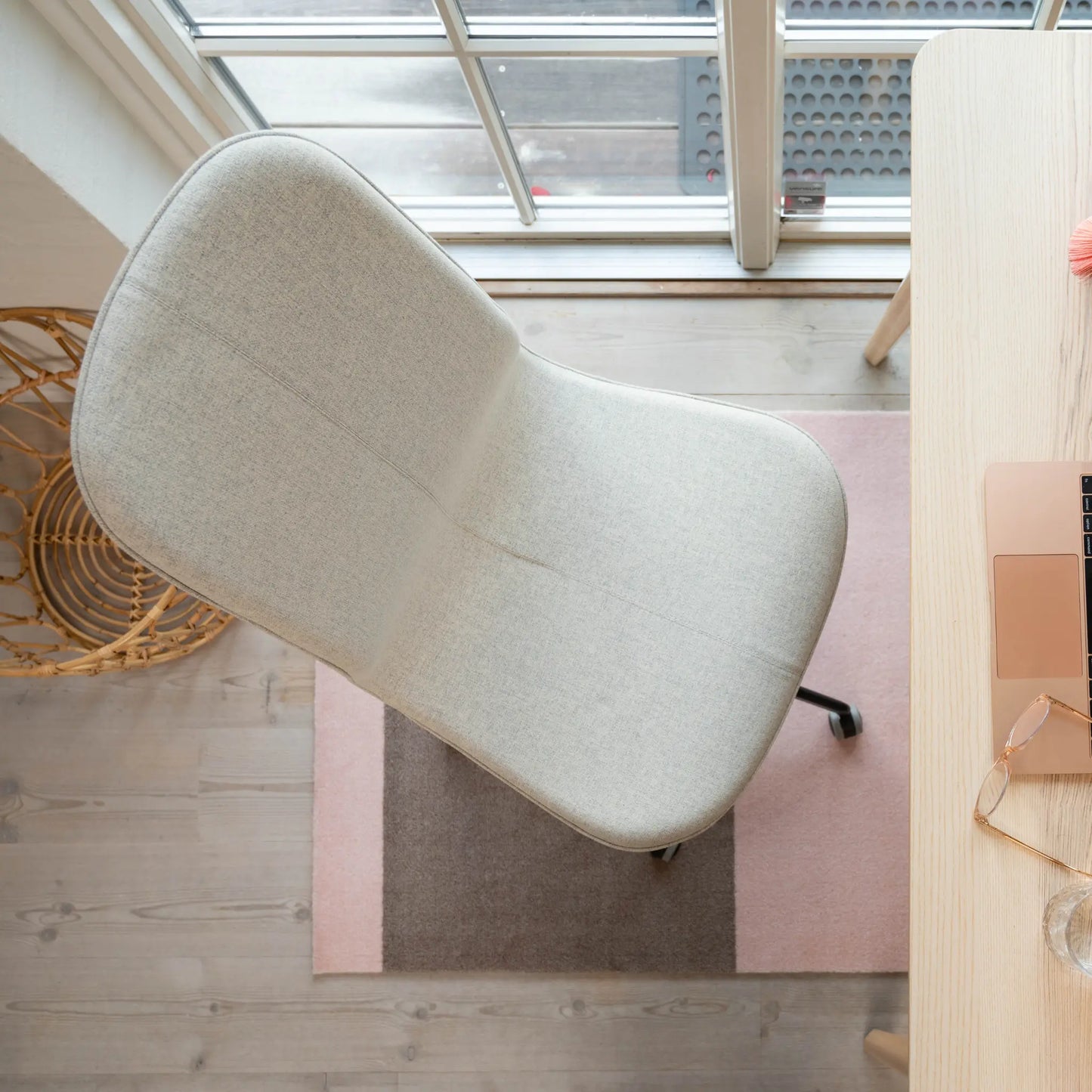 Tica Copenhagen Horizontal Matta 130x90 cm, Sand/rose
