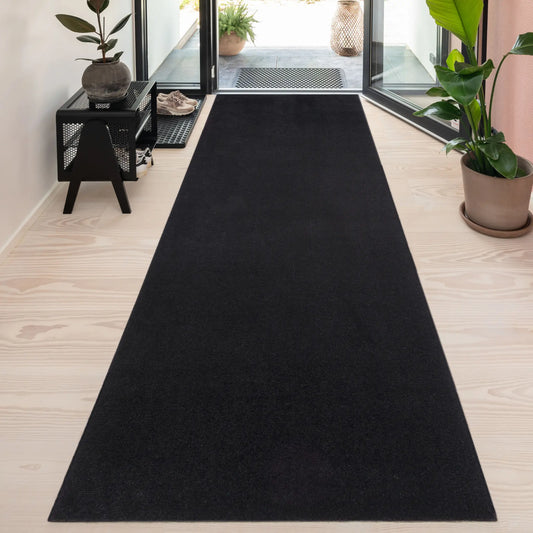 Tica Copenhagen Unicolor Matta 100x300 cm, Svart