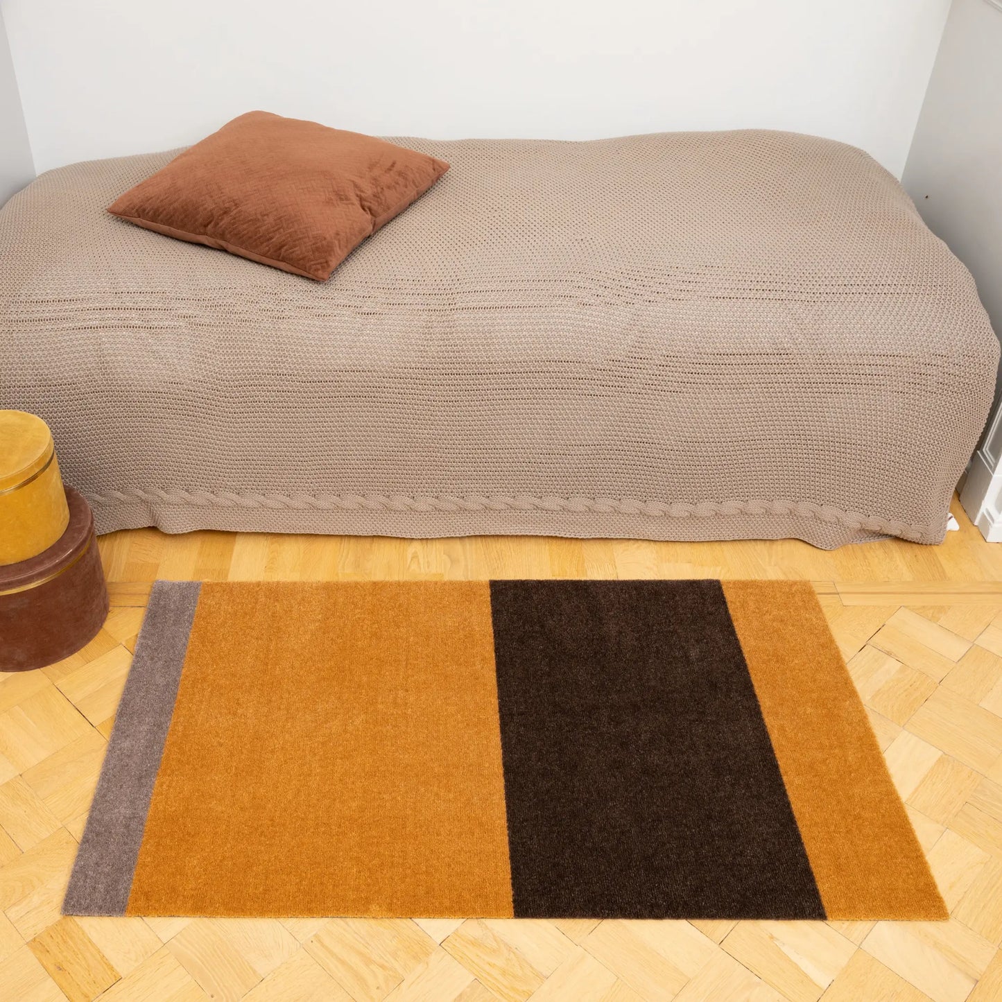 Tica Copenhagen Horizontal Matta 130x90 cm, Dijon/brun/sand