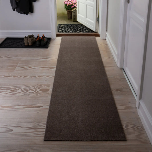 Tica Copenhagen Unicolor Matta 200x67 cm, Mörkbrun