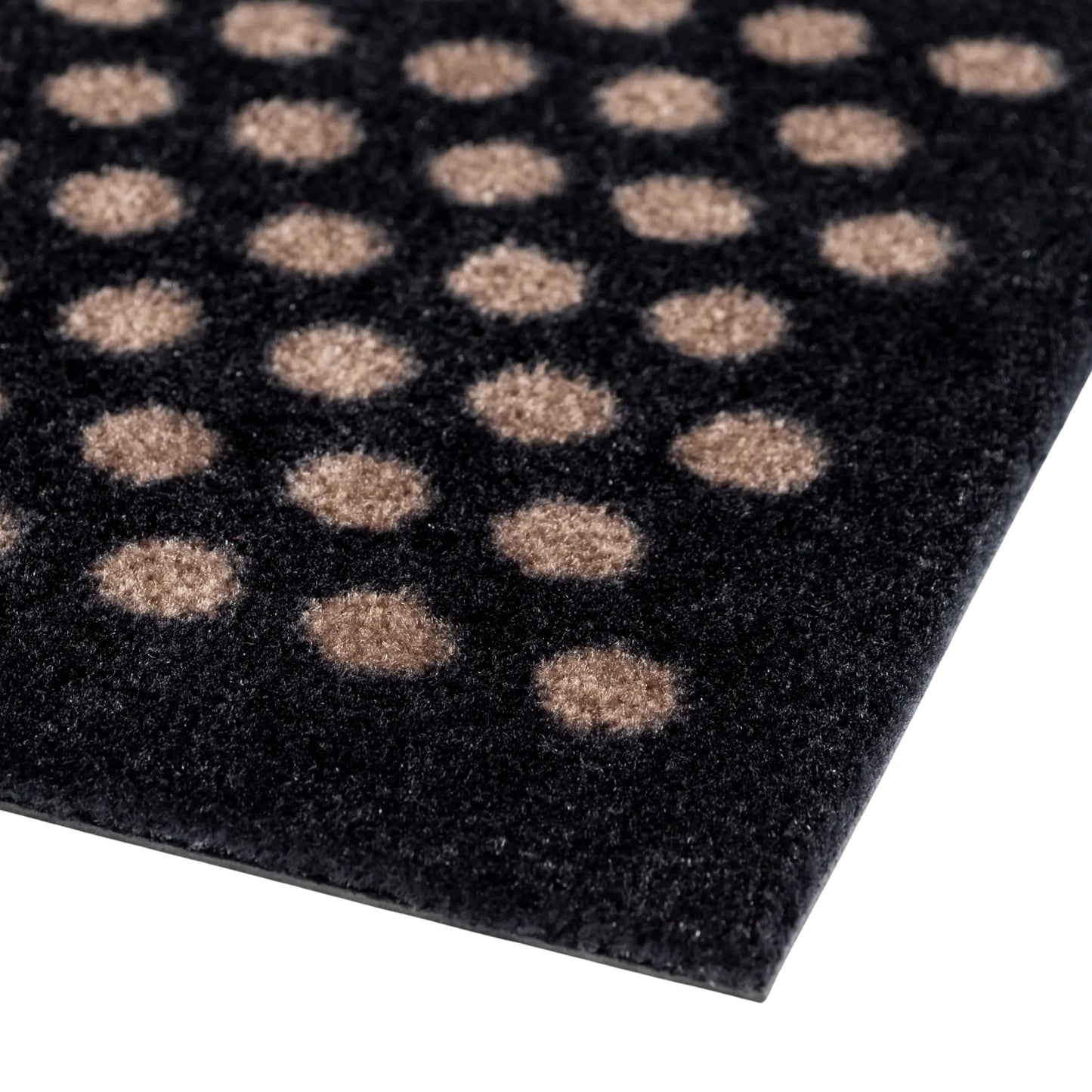 Tica Copenhagen Dot Matta 150x67 cm, Svart/beige
