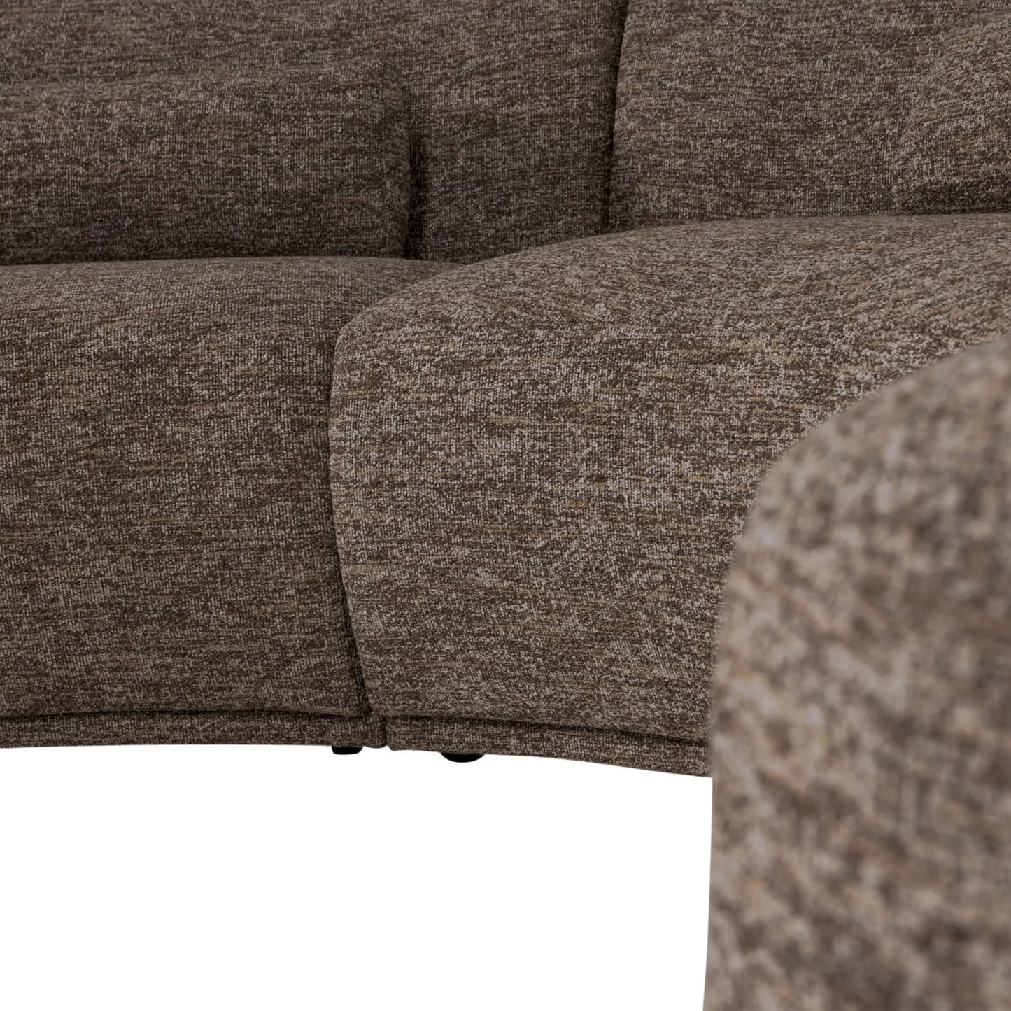 WOOOD Batavier Halvrund Soffa 6-Sits, Brown Melange