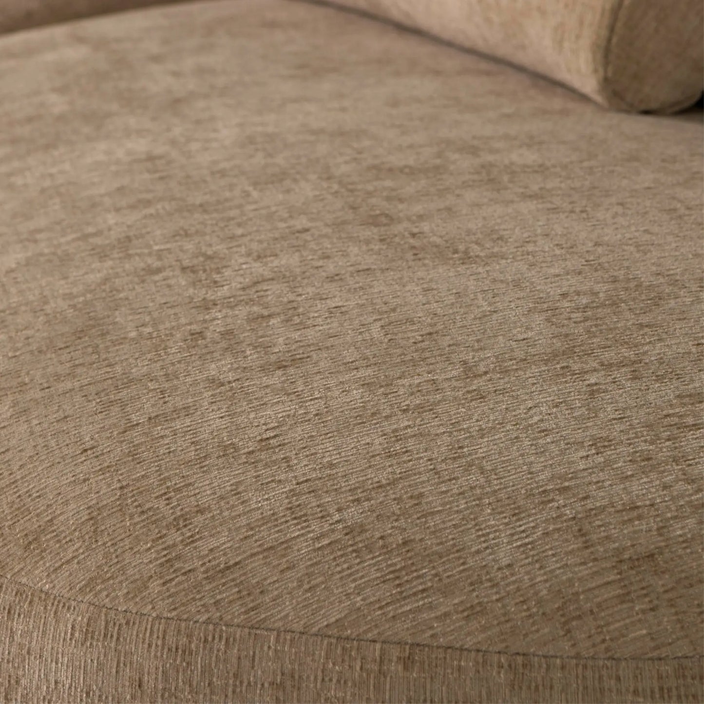WOOOD Batavier Halvrund Soffa 4-Sits Sammet, Light Brown Melange