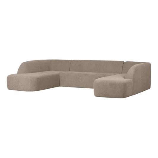 WOOOD Sloping Soffa U-Shape, Natural Melange