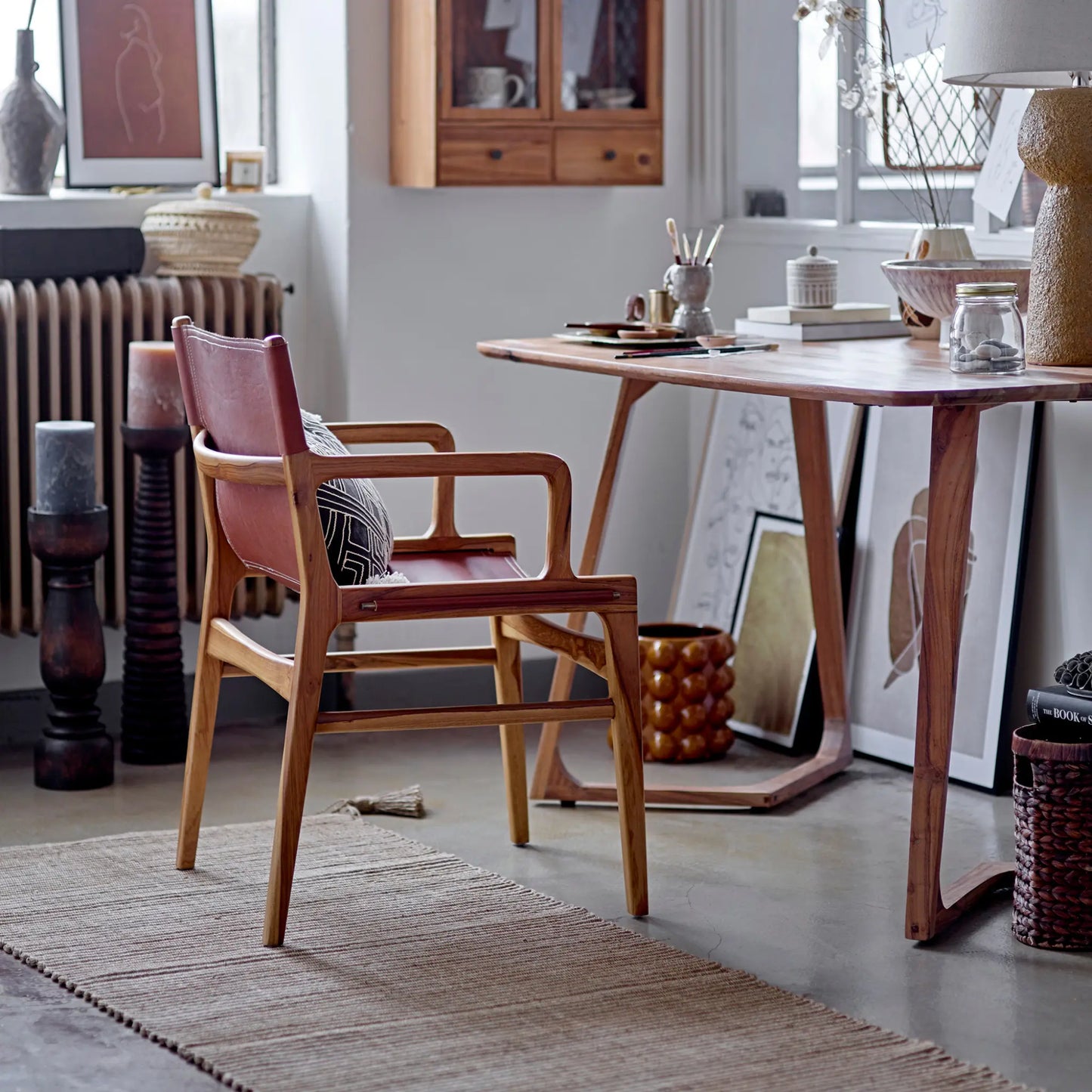 Bloomingville Ollie Loungestol, Brun