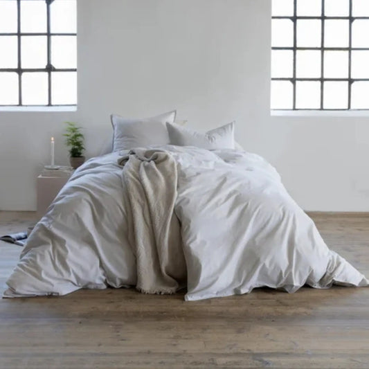 Borås Cotton Cille Bäddset 230x220/2*50x60 cm, Beige