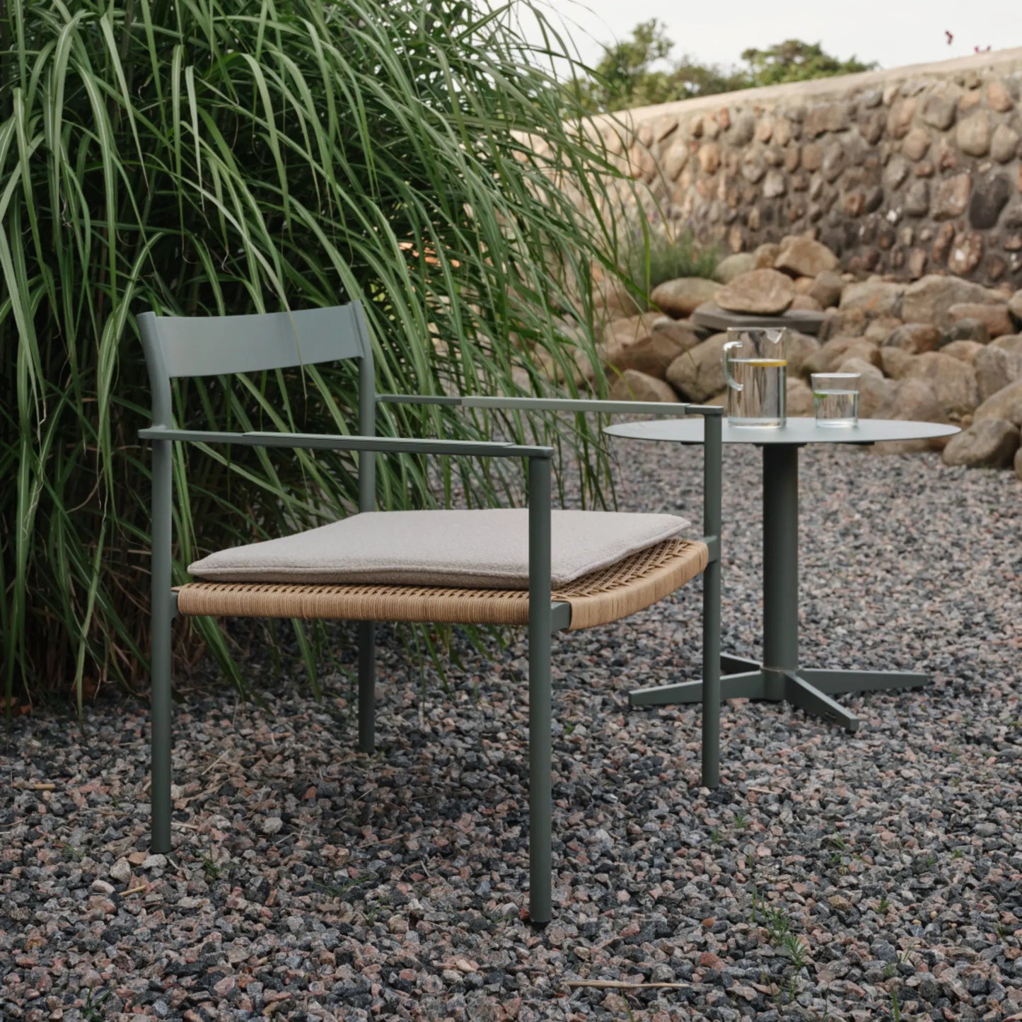 Brafab Dk Loungefåtölj 2-Pack, Nordic Green/Natur