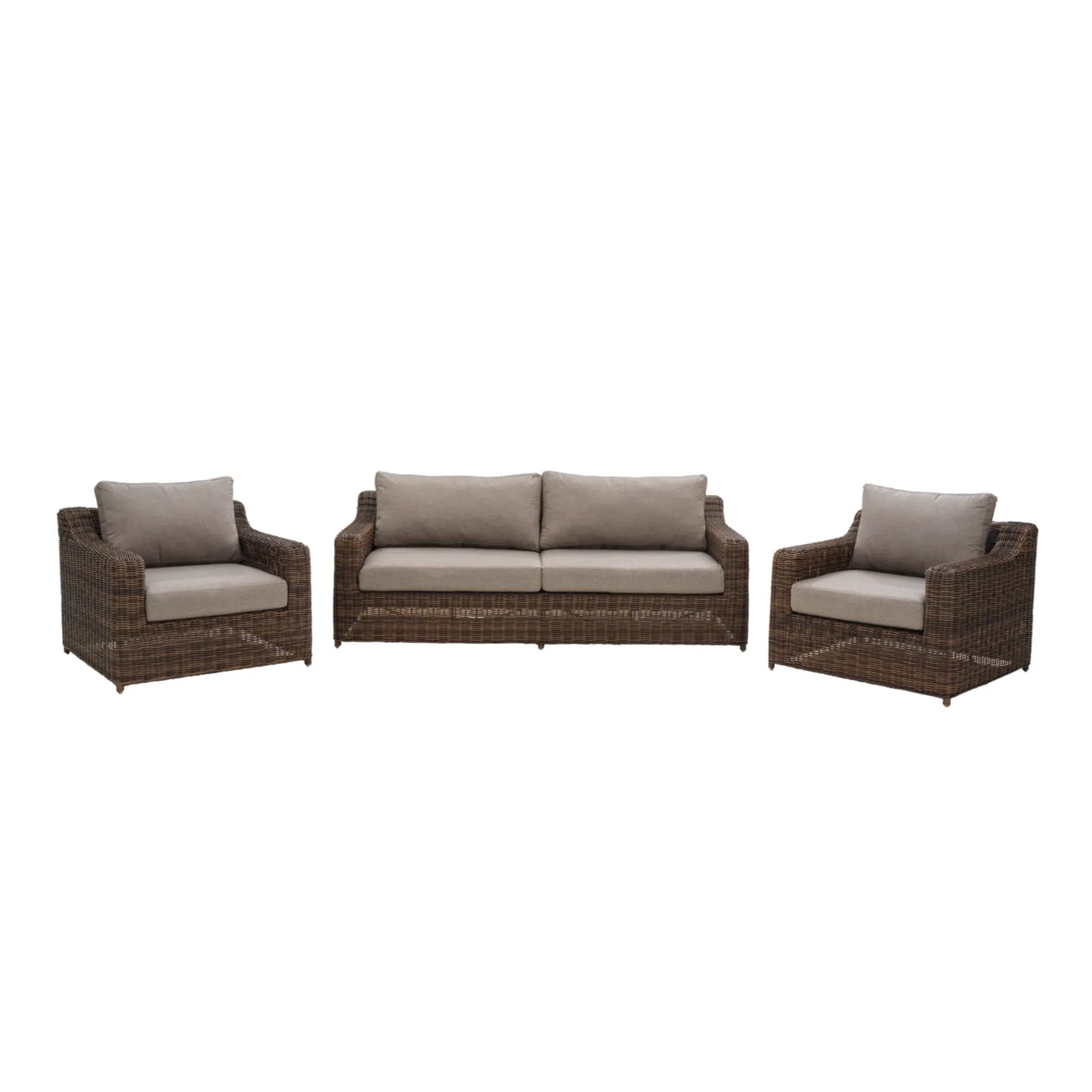 Brafab Glendon 2,5-Sits Soffa, Dark Brown/Soft Moose
