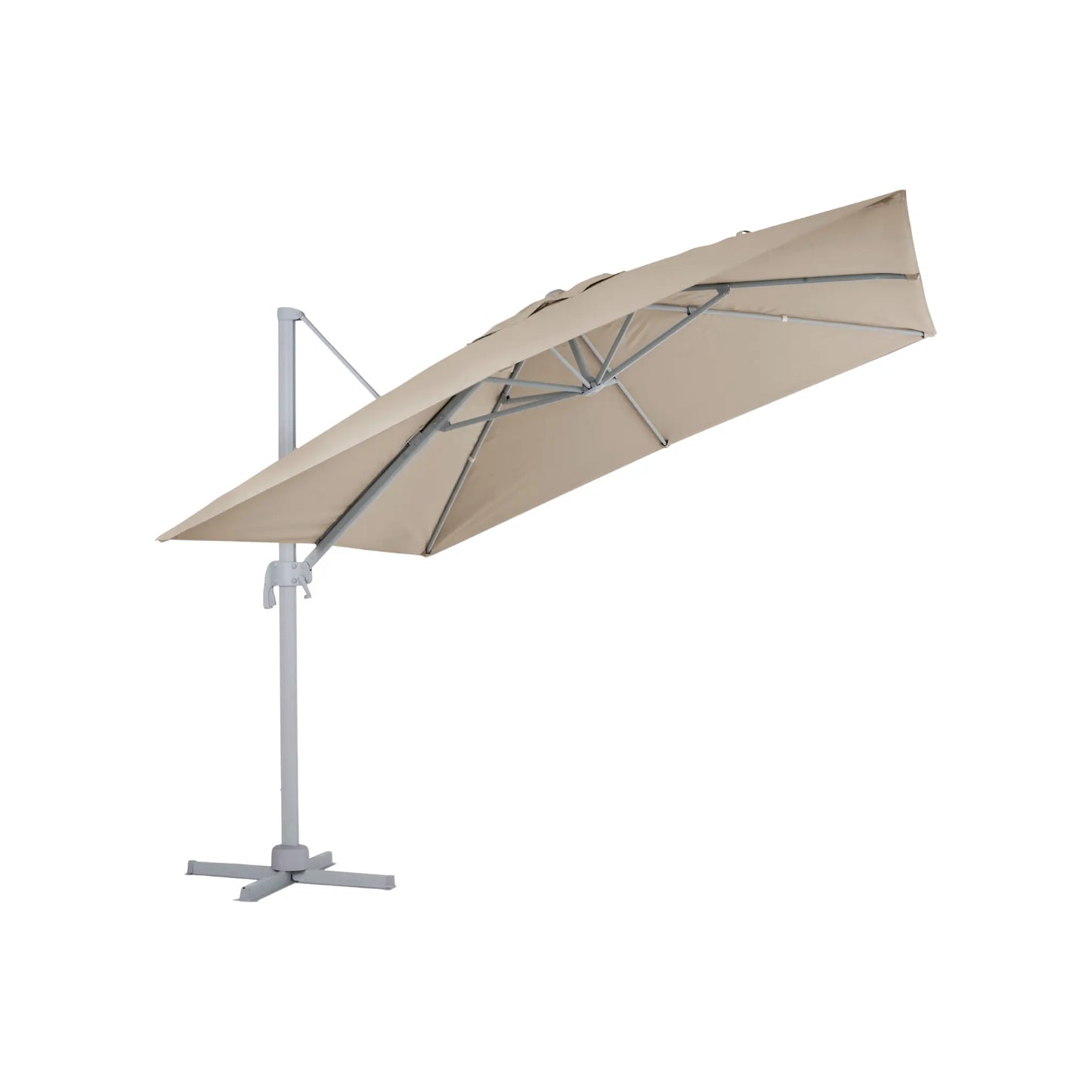Brafab Linz Frihängande Parasoll, Khaki/Light Grey