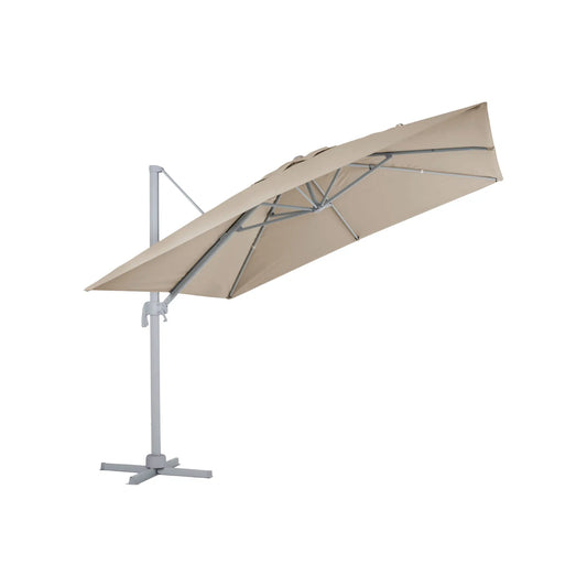 Brafab Linz Frihängande Parasoll, Khaki/Light Grey
