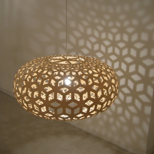 David Trubridge Snowflake Taklampa 80 cm, Bambu