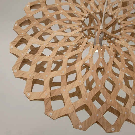 David Trubridge Flax Taklampa 110 cm, Bambu