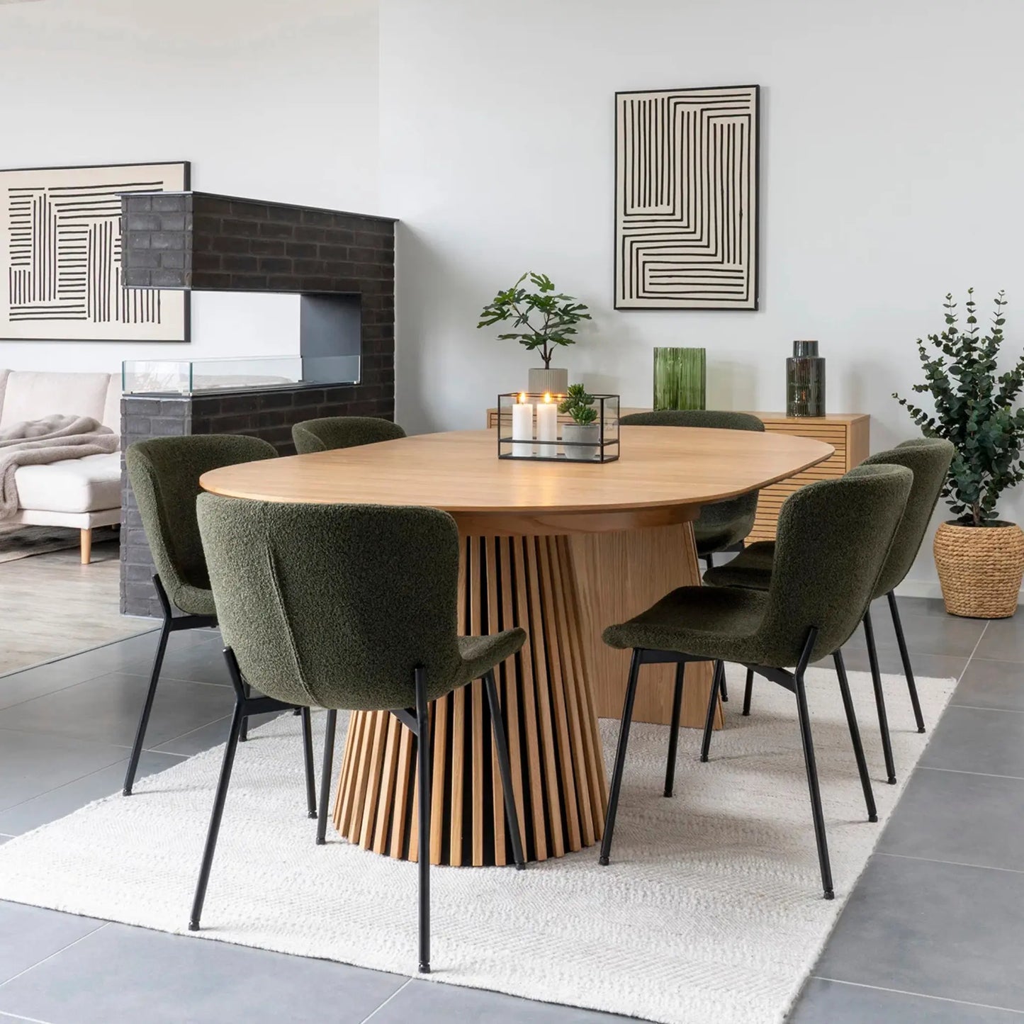 House Nordic Maceda Matstol 2-Pack, Mörkgrön