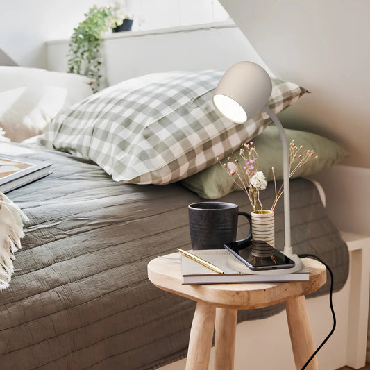 Kreafunk Ellie Led-lampa/Högtalare/Qi Ivory, Sand