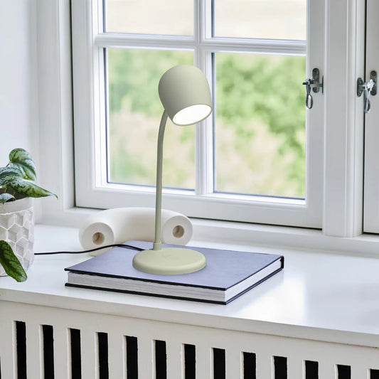 Kreafunk Ellie Led-lampa/Högtalare/Qi Dusty Olive