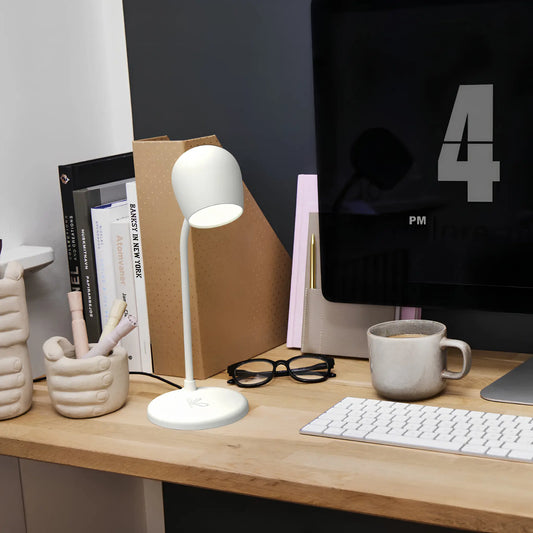 Kreafunk Ellie Led-lampa/Högtalare/Qi, Vit