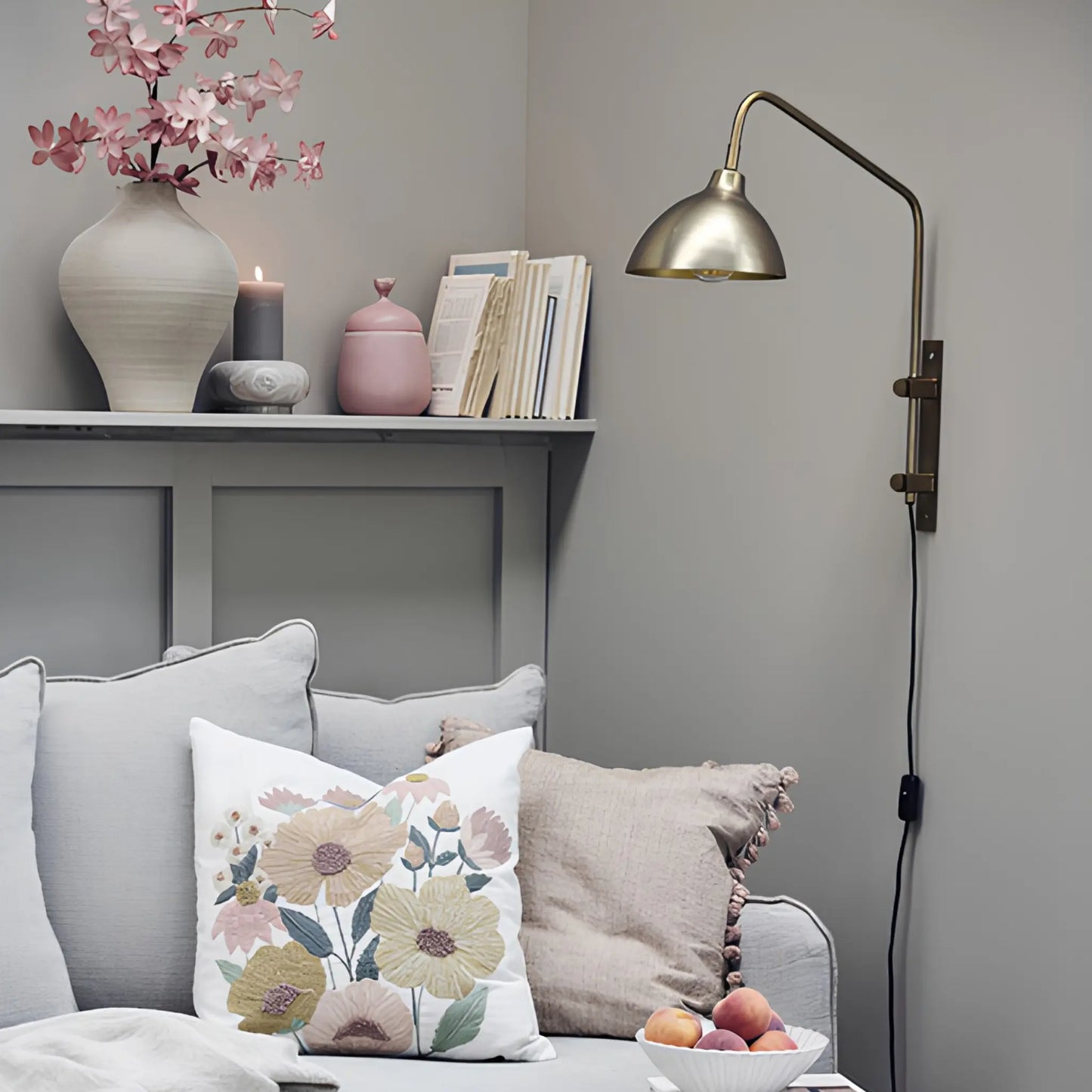 Lene Bjerre Sofinna Vägglampa 48 cm, Guld