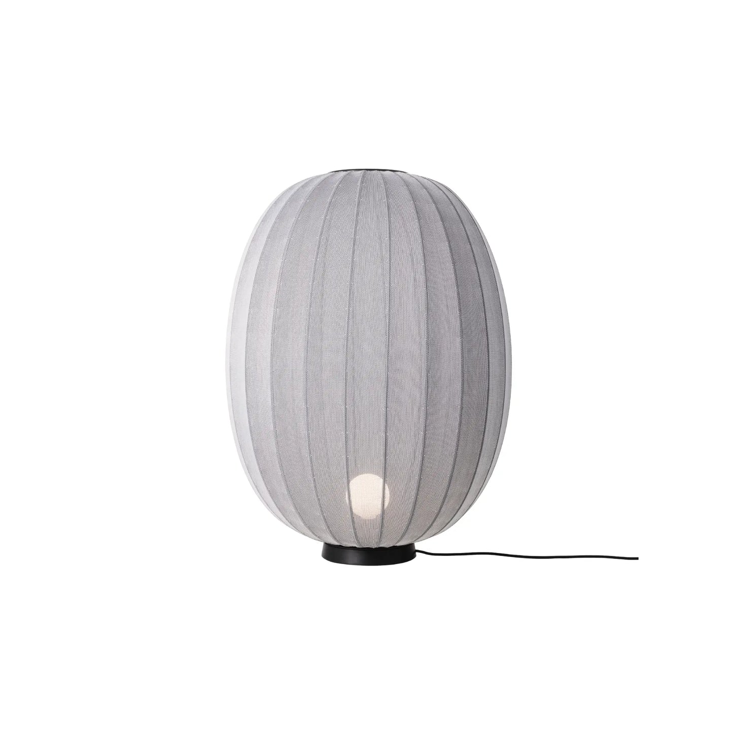 Made by Hand Knit-Wit Golvlampa 65 Hög Oval, Silver