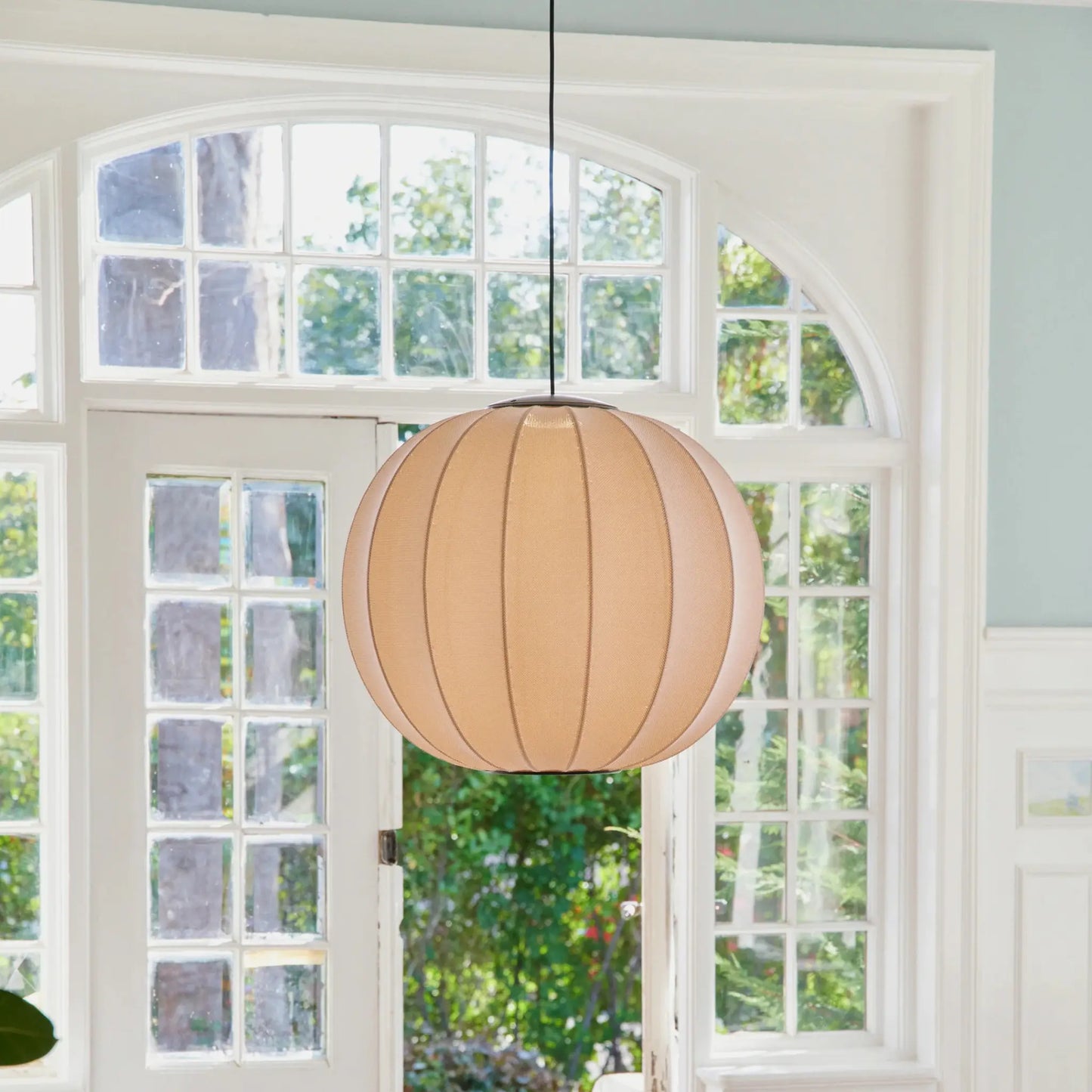 Made by Hand Knit-Wit Taklampa 60 Rund LED, Sandsten