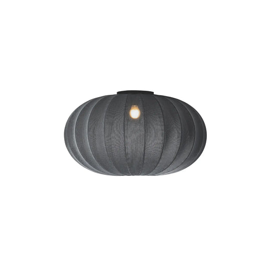 Made by Hand Knit-Wit Tak-/Vägglampa 76 Oval, Svart
