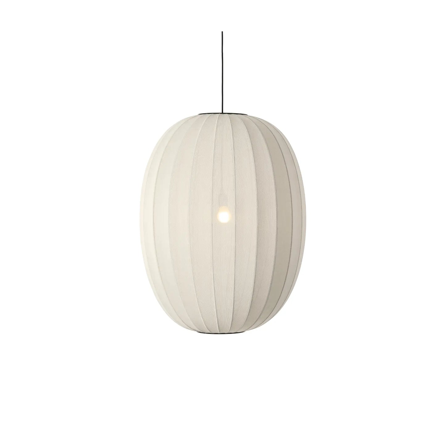 Made by Hand Knit-Wit Taklampa 65 Hög Oval, Pärlvit