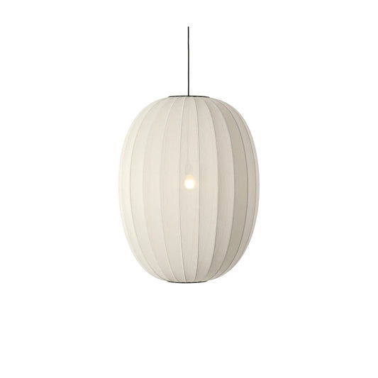 Made by Hand Knit-Wit Taklampa 65 Hög Oval, Pärlvit
