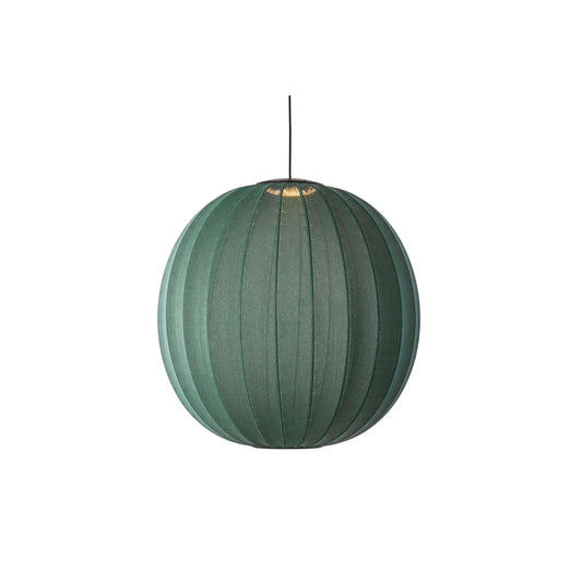 Made by Hand Knit-Wit Taklampa 75 Rund LED, Tweedgrön