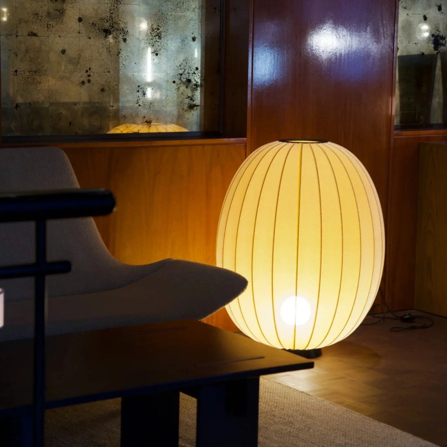 Made by Hand Knit-Wit Golvlampa 65 Hög Oval, Sunrise