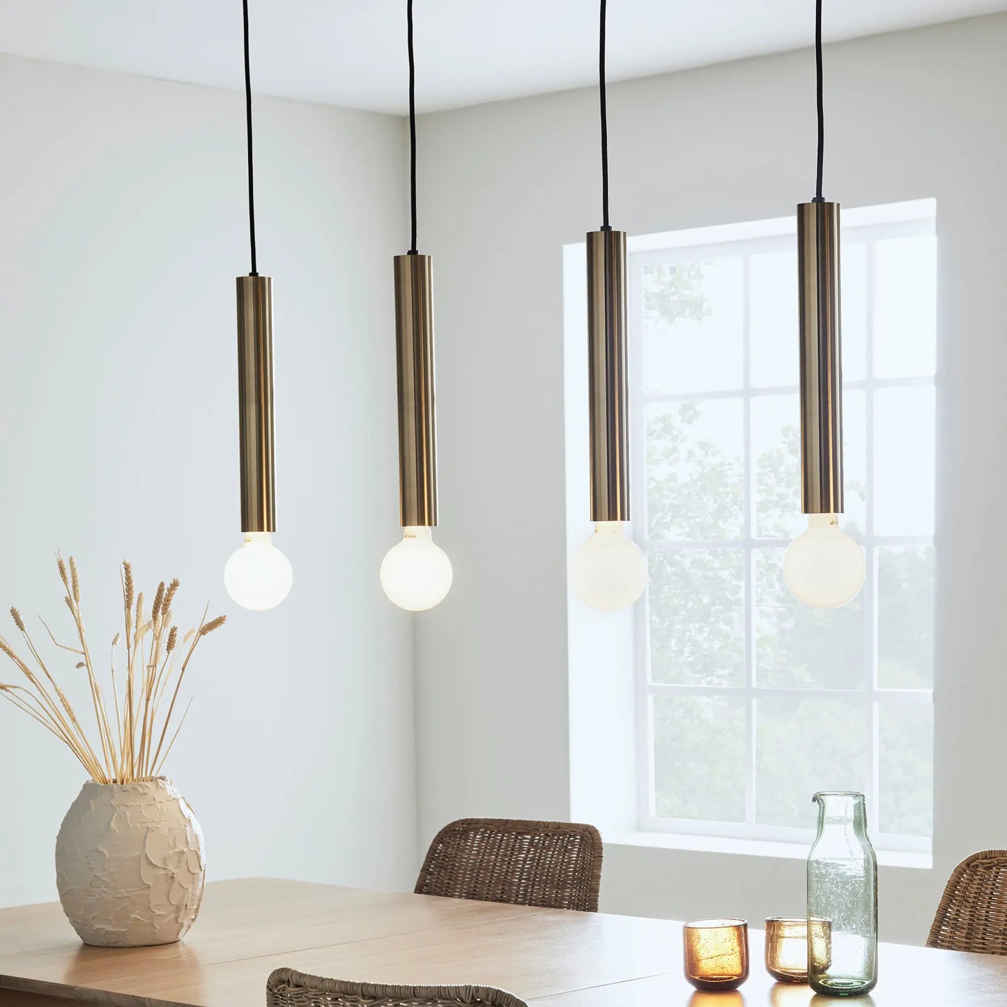 Markslöjd Sencillo Taklampa 4 l, Mässing