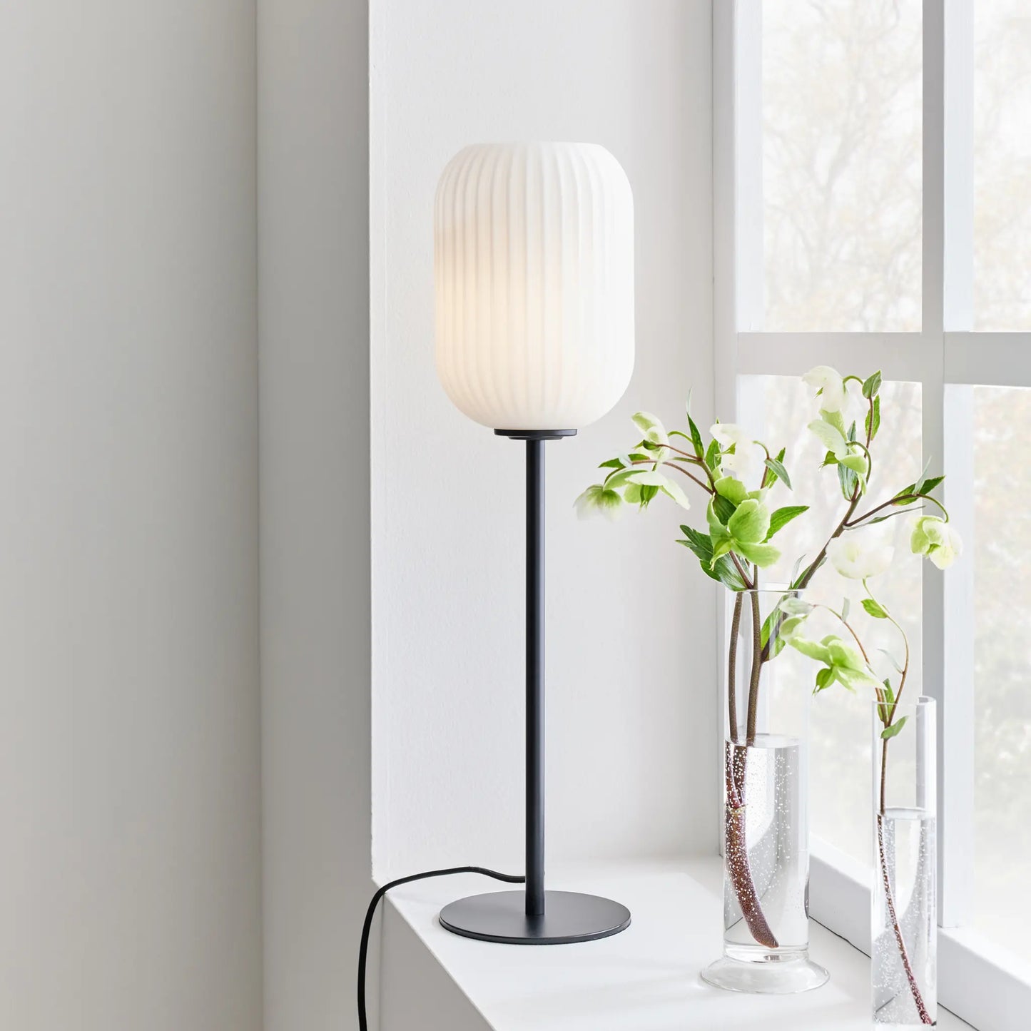 Markslöjd Cava Bordslampa 1 l, Svart/Vit