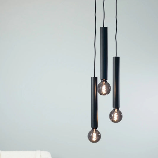 Markslöjd Sencillo Taklampa Rund 3 l, Svart