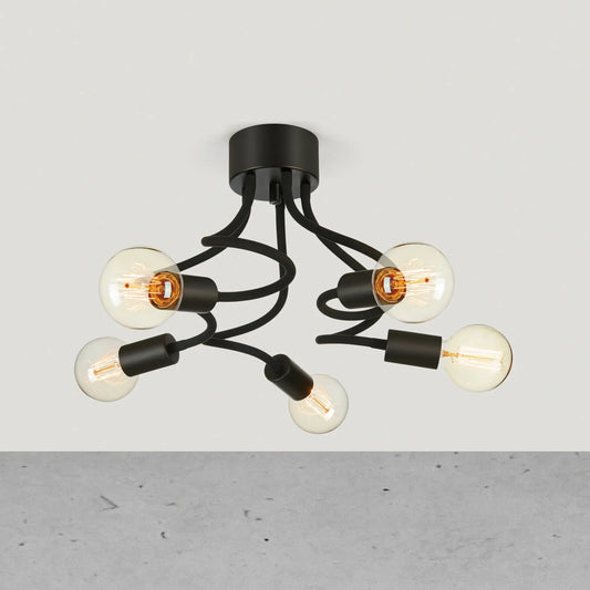 Markslöjd Medusa Taklampa, Svart