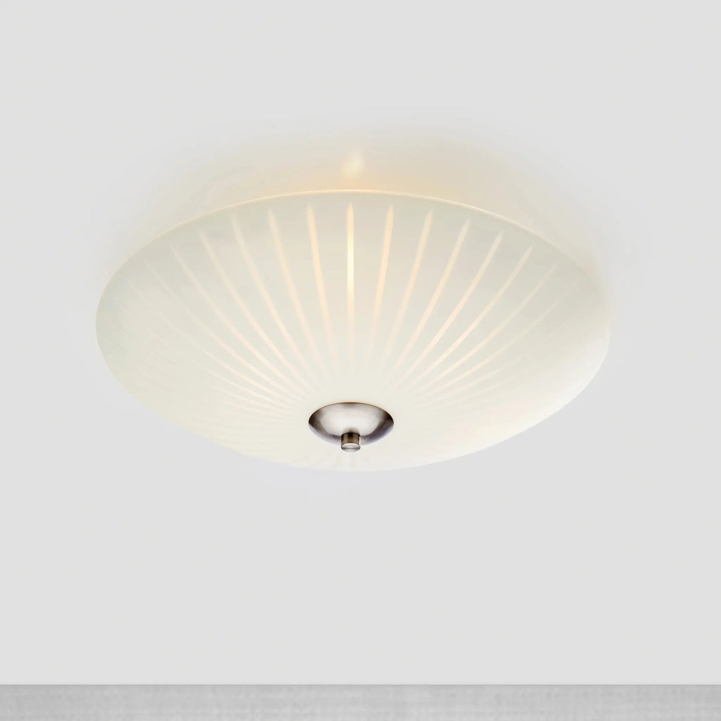 Markslöjd Cut Plafond 43cm, Vit/Stål